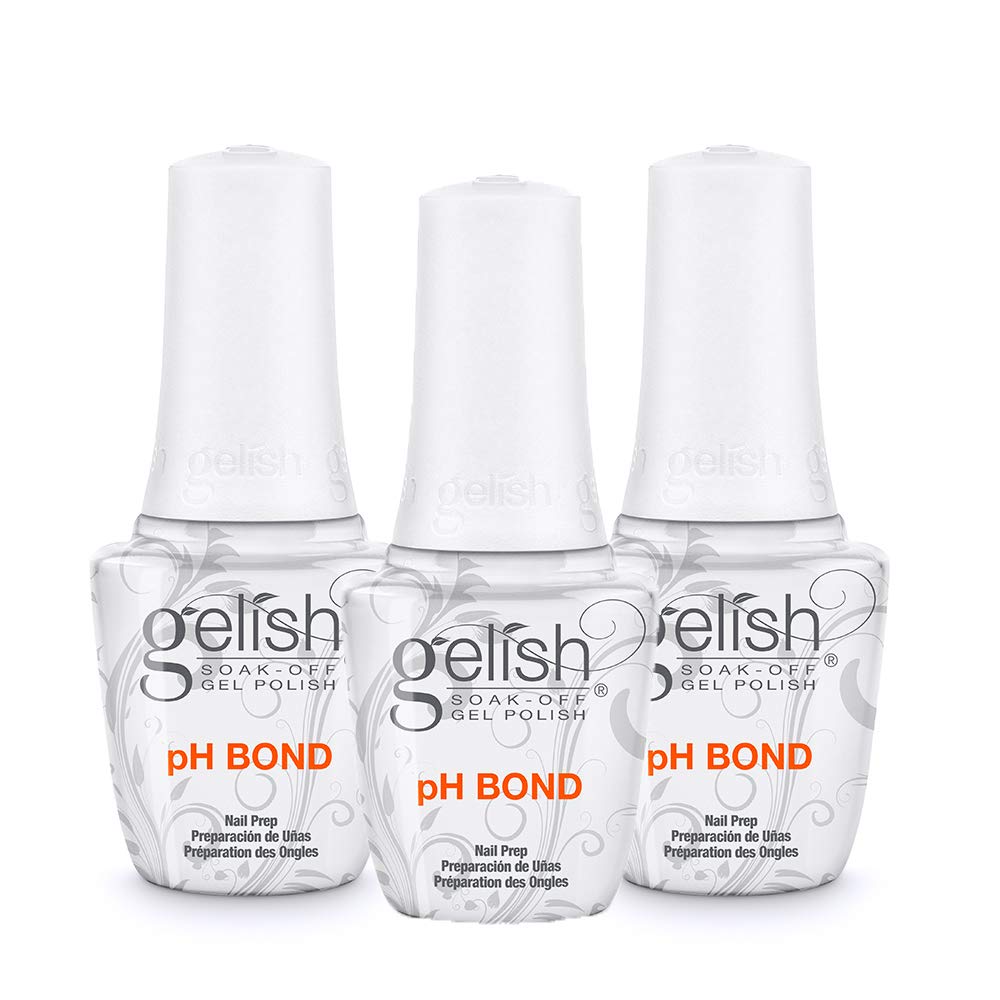 Gelish Essentials Gel Nail Manicure Nail Prep 3-Pack Bundle - pH Bond Beauty & Personal Care Gelish