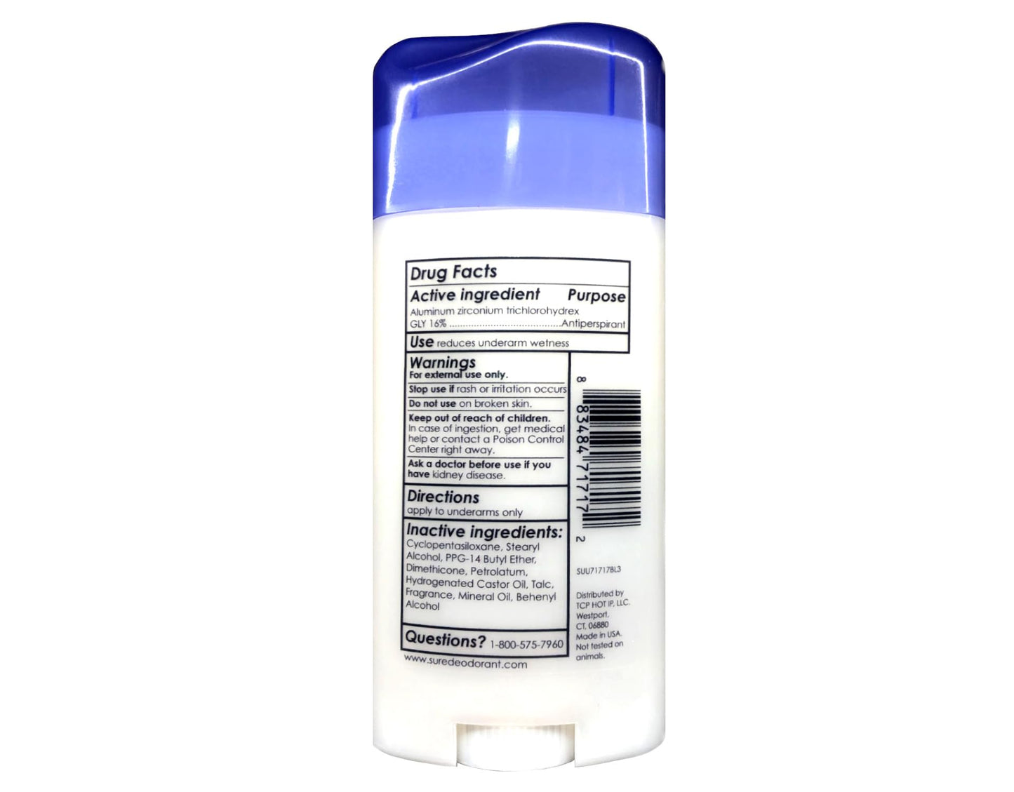 Sure Anti-Perspirant Deodorant Invisible Solid Unscented 2.60 oz (Pack of 9) Beauty and Personal Care Sure