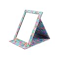 PNVXNUS Folding Travel Mirror - Crystal-Clear HD Vanity Mirror with Adjustable 90°/145° Stand, Ultra-Slim Leather-Covered Portable Makeup Mirror