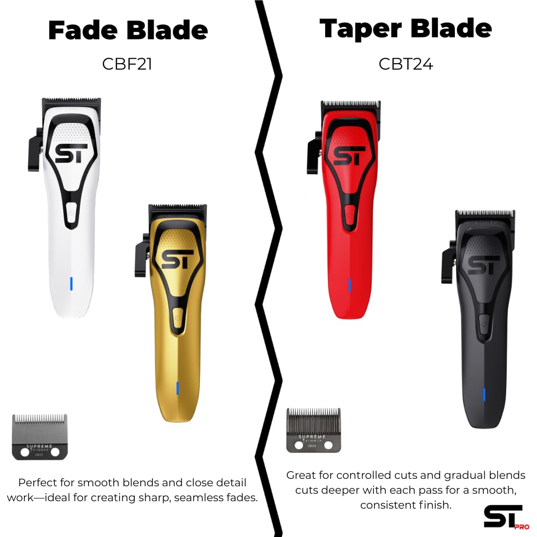 Supreme Trimmer DLC Coated Steel Replacement Blade CBF21 - Fade Blade for Darkstar72 & Most Hair Clippers - Black Beauty and Personal Care Supreme Trimmer
