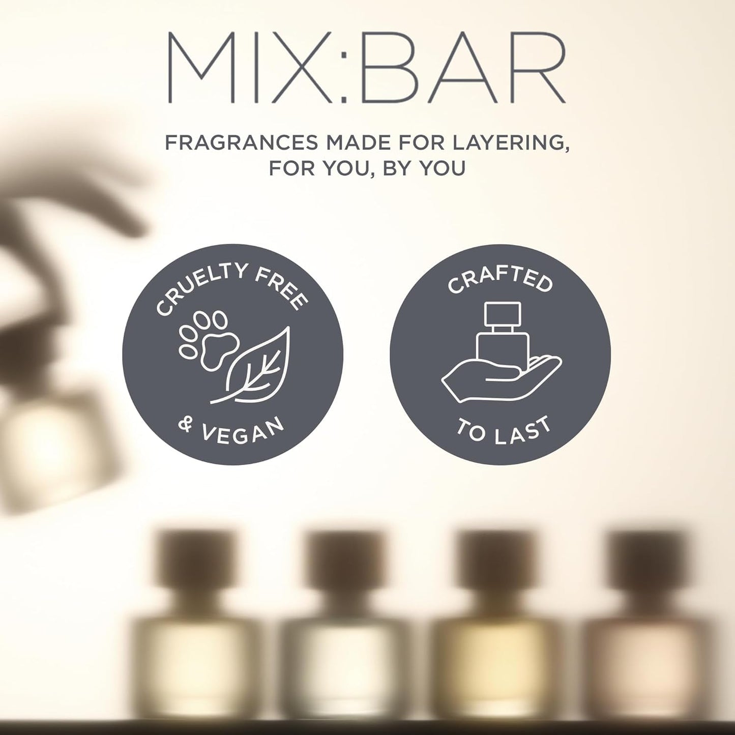 MIX:BAR Pear Blossom Hair + Body Mist, Bedroom Linen Spray - Notes of Pear, Petals, Apple, White Musk, Fruity Scent, 5oz