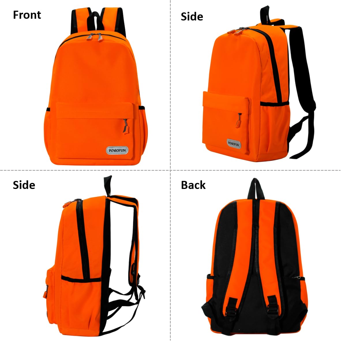 POWOFUN 15 inch Kids Backpack Lightweight Elementary School bag Kindergarten Bookbag Casual Travel Daypack