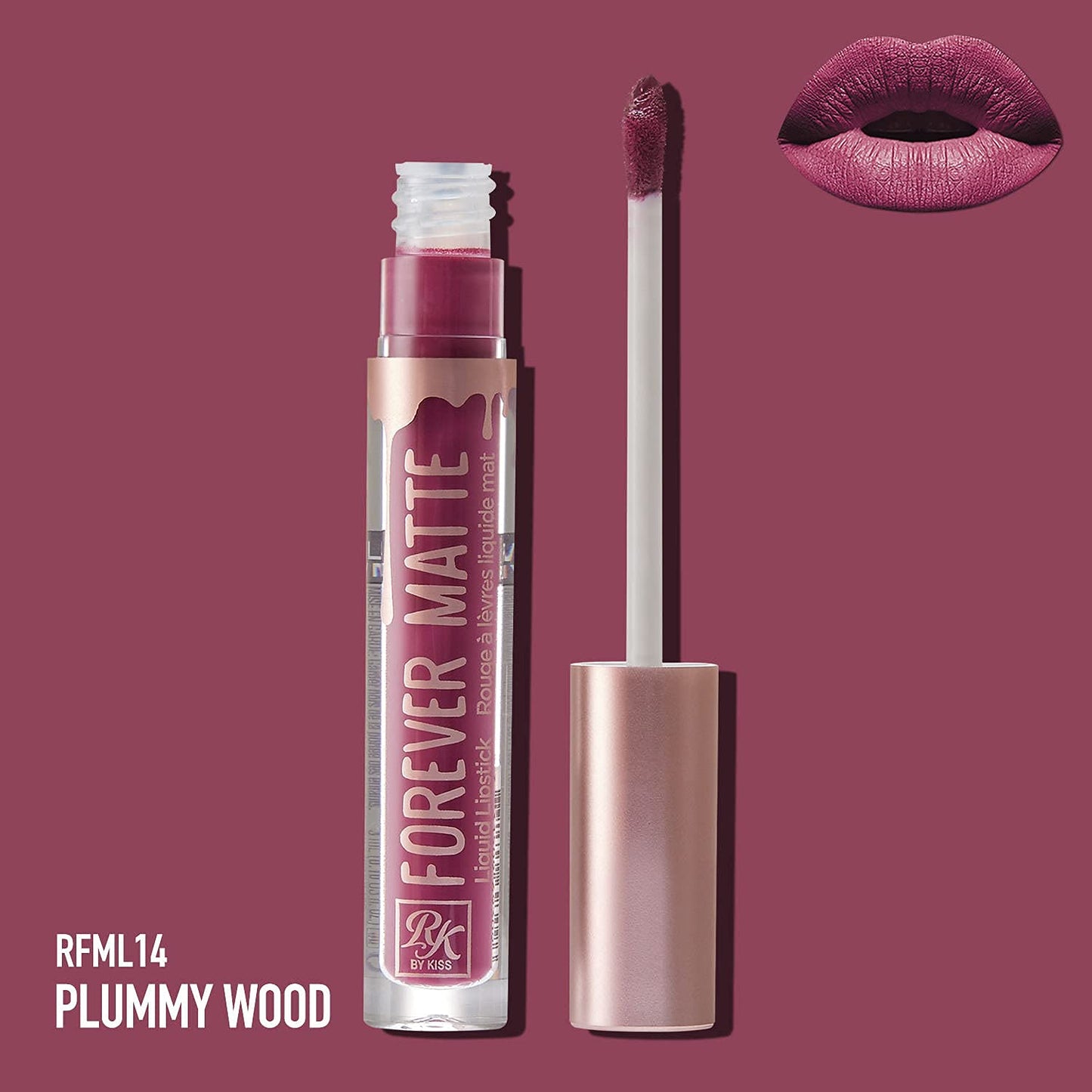 Ruby Kisses Forever Matte Liquid Lipstick - RFML14 (Plummy Mood)