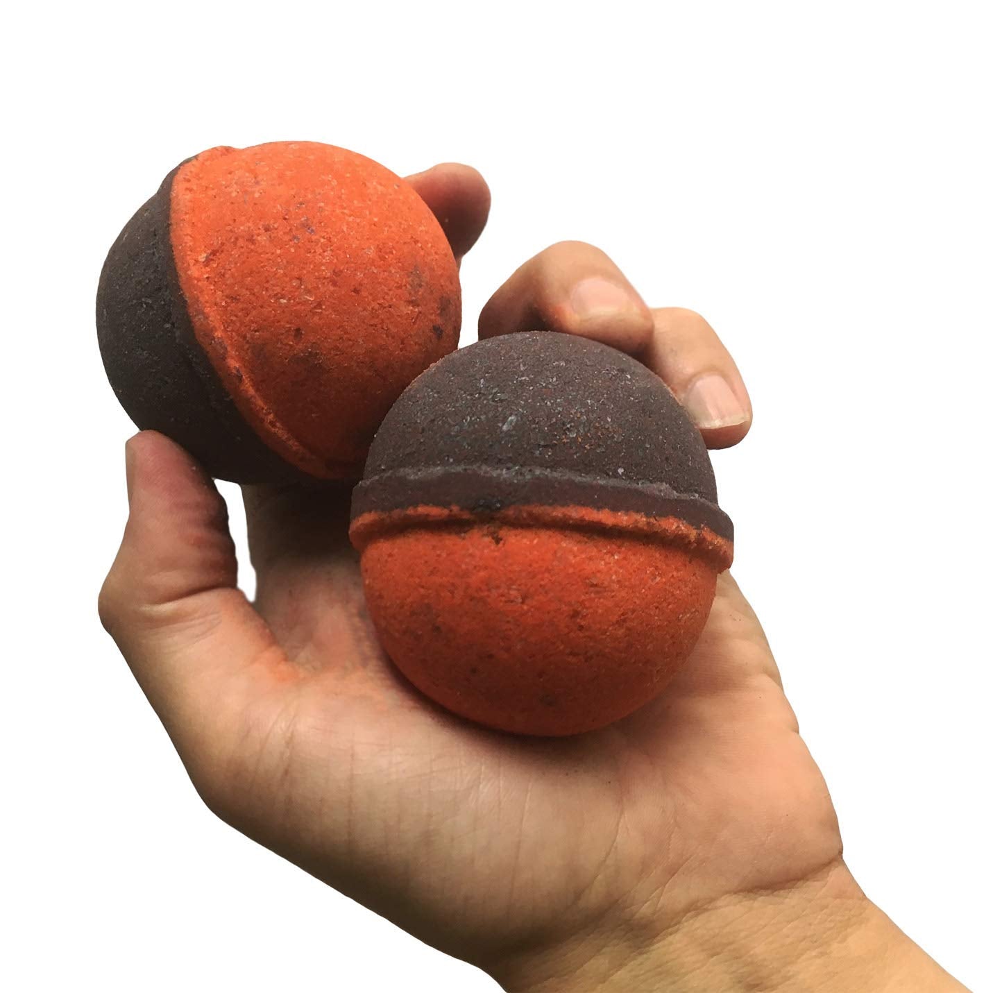 Find the Hole Bath Bombs - XL Black and Red Fizzers for Adults - Handcrafted, Made in America, 2 Count