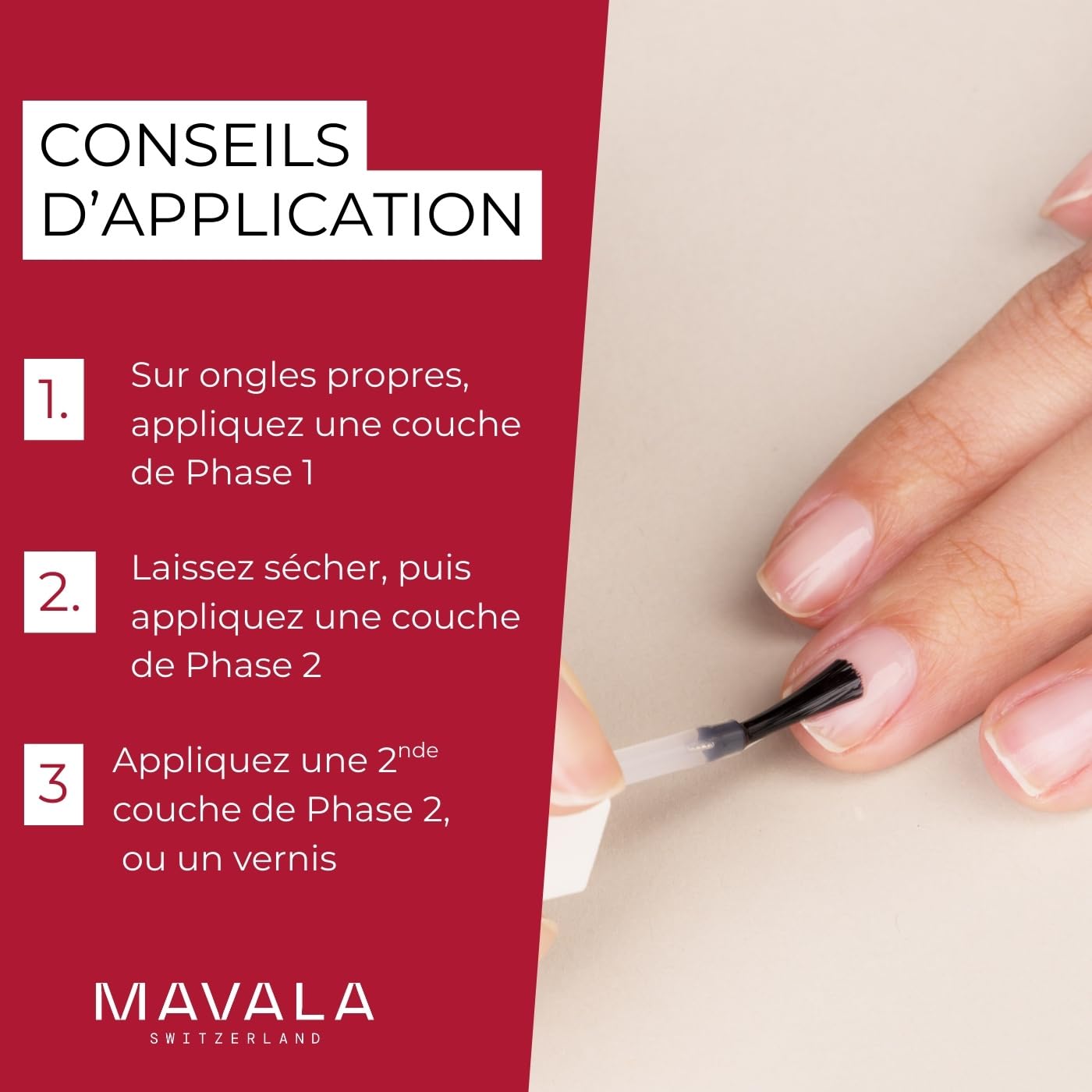 Mavala Nail Shield, 2 Count, Phase 1 & 2, Clear Nail Polish Top Coat, Nail Strengthener, Nail Growth & Nail Hardener Treatment, Nail Care and Repair