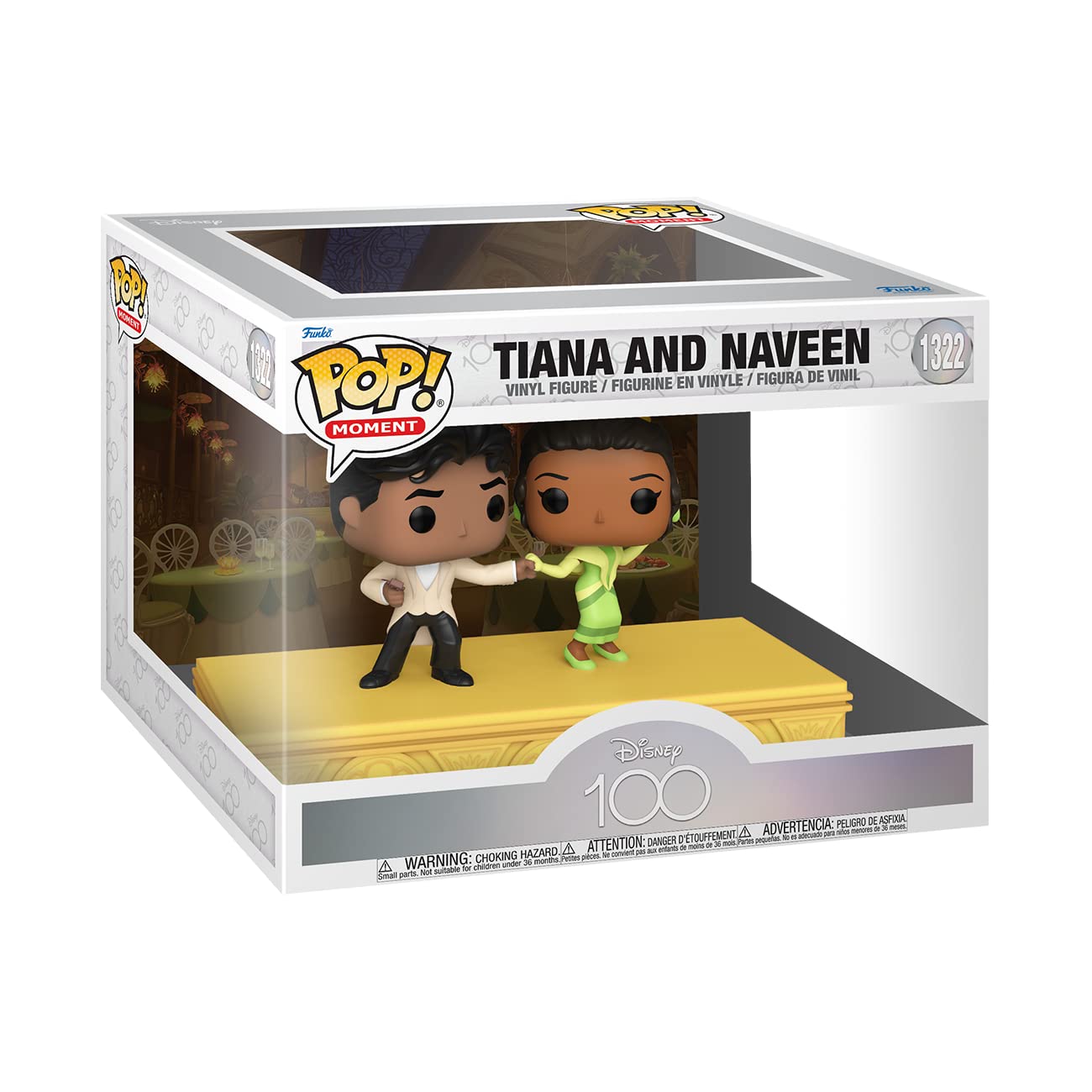 Funko POP! Moment: Disney 100 - Tiana and Naveen Dancing - Collectable Vinyl Figure - Gift Idea - Official Merchandise - for Kids & Adults - Movies…
