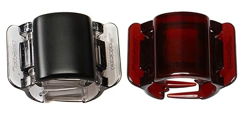 Linziclip Midi Hair Jaw Clip, Matte Black and Tortoiseshell, 2-Pack