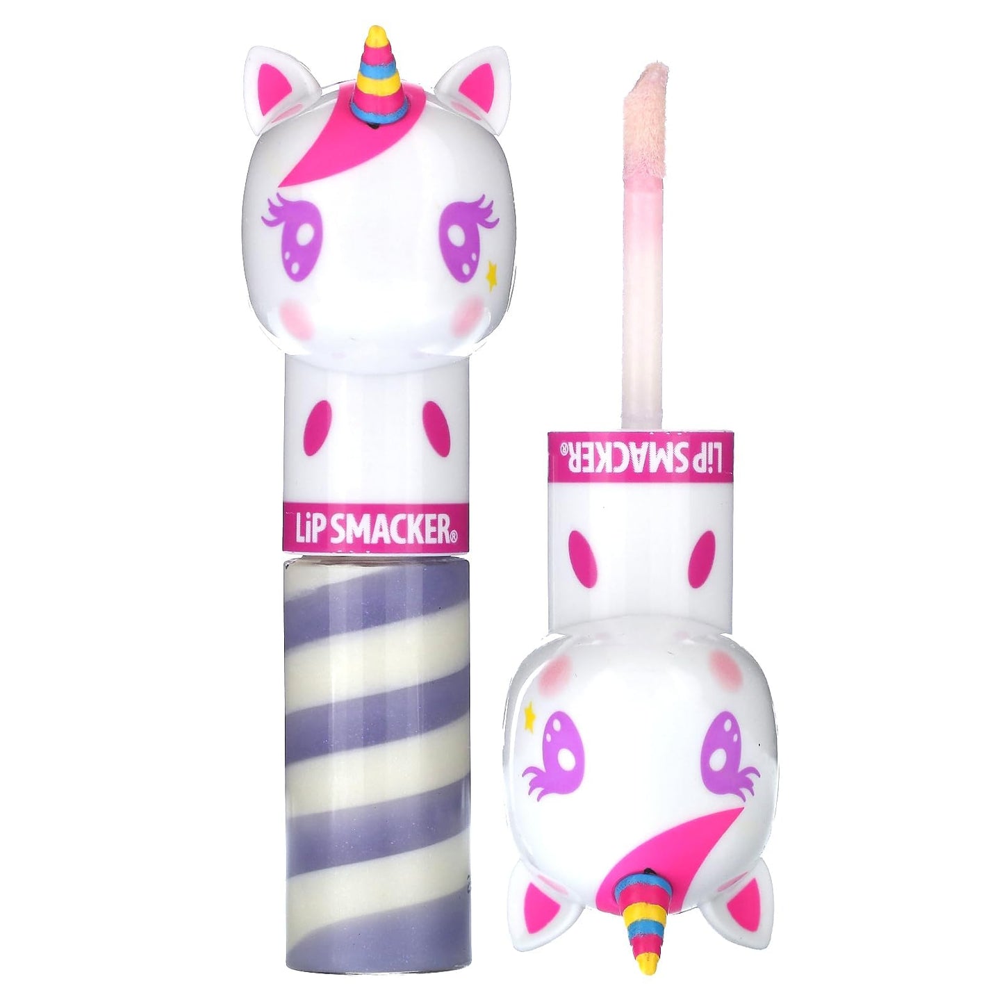 Lip Smacker Lippy Pals Swirls Unicorn, Flavored Moisturizing & Smoothing Soft Shine Lip Balm, Hydrating & Protecting Fun Tasty Glossy Finish