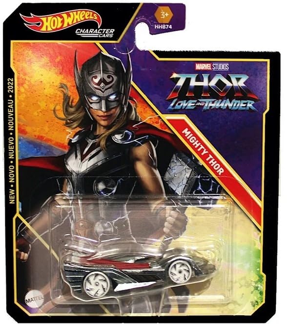 Hot Wheels Marvel Character Cars 7-Pack Vehicles - Groot, Black Panther, Thor, Rocket, Doctor Strange, Hulk, and She Hulk