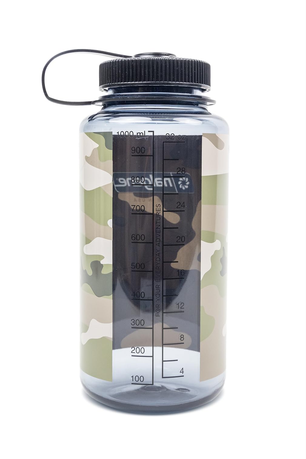Nalgene 348822 Wide Mouth 32oz Clear - Camo Gray/Black