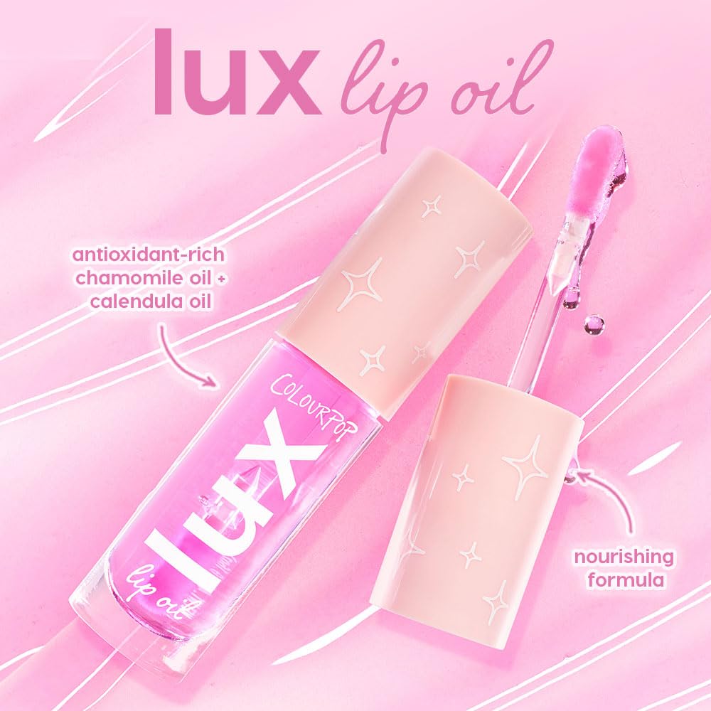 ColourPop Lux Lip Oil - Hydrating, Sheer Tinted Lip Oil Formulated with Antioxidant-Rich Chamomile Extract & Calendula Oil - Non-Greasy, Nourishing