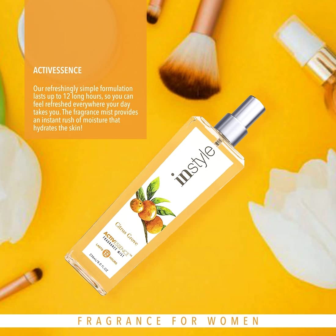 Instyle Activessence Body Spray | Citrus Grove | Women’s Body Spray | 8 Fluid Ounces