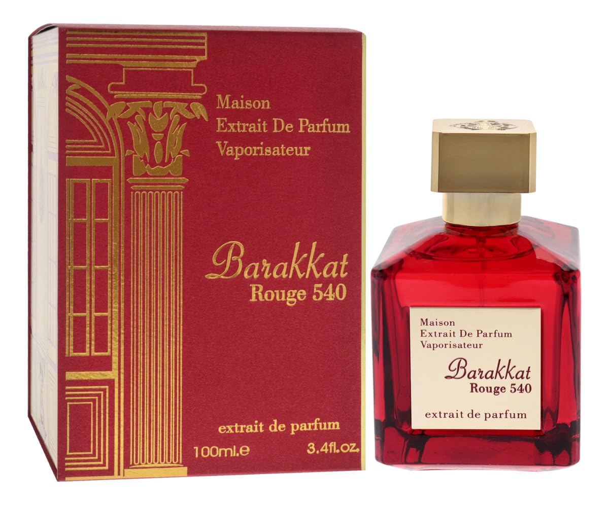 Fragrance World Barakkat Rouge 540 by Maison Alhambra for Women - 3.4 oz Extrait De Parfum Spray