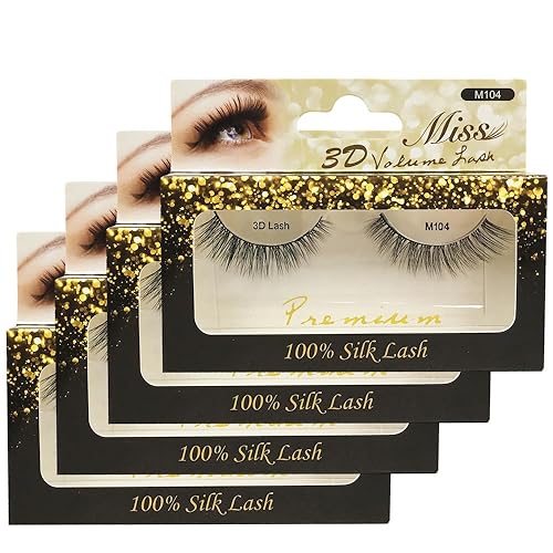 "4 Pairs" Miss Lashes 3D Volume lash M104