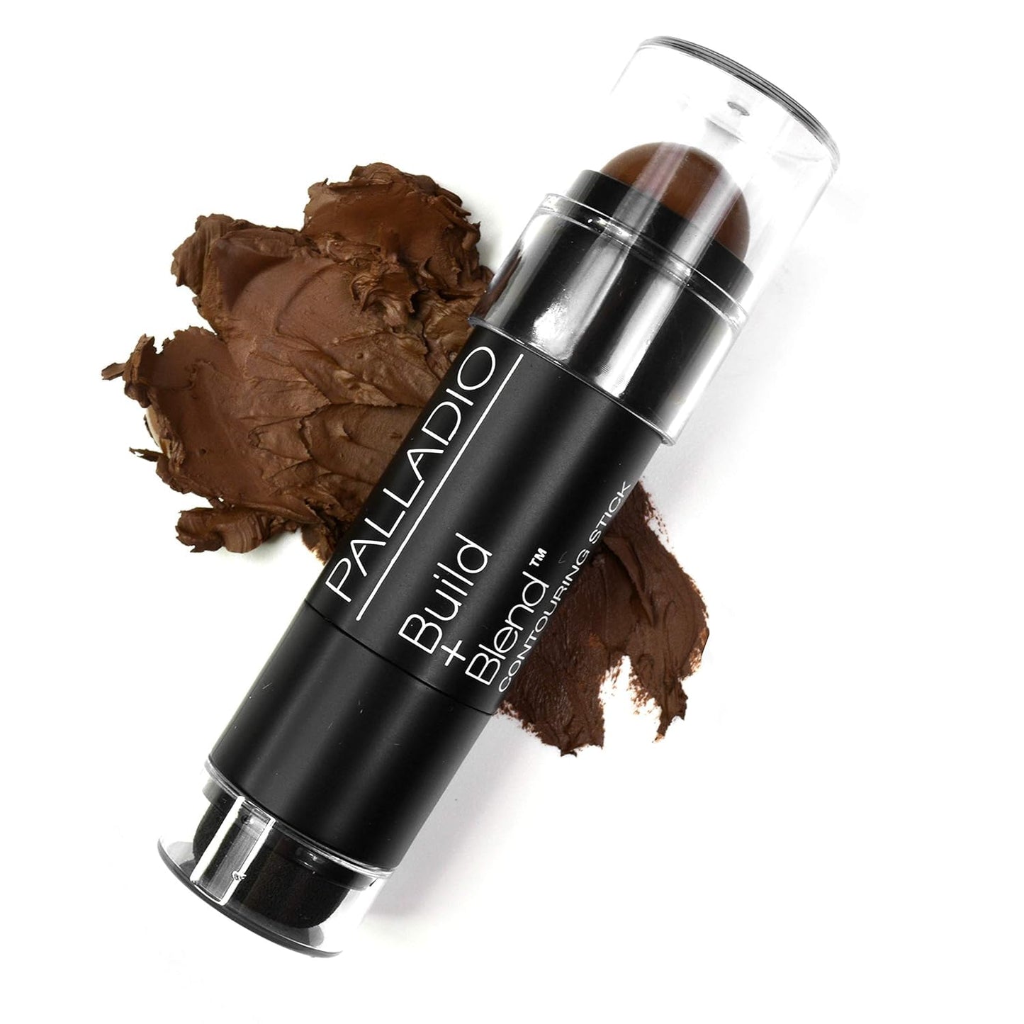 Palladio Contouring Makeup Stick BUILD + BLEND Contour Stick Makeup, Face Makeup for Perfect Sculpting Look, 0.23 Ounce (Warm Brown)