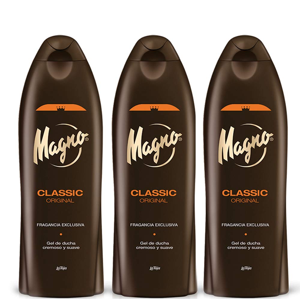 3 Bottles of Magno Shower Gel 18.3oz./550ml