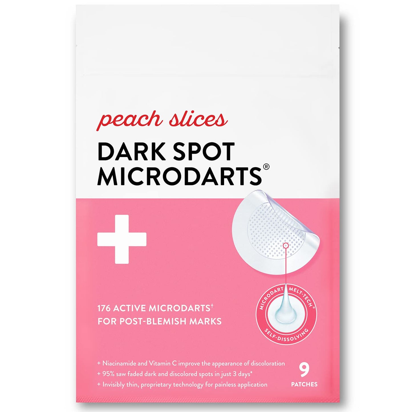 Peach Slices - Dark Spot Microdarts (9 ct) - Reduces Discoloration & Redness - Post-Pimple Patches - Niacinamide, Vitamin C, Hyaluronic Acid & Cica Beauty and Personal Care Peach Slices Default Title