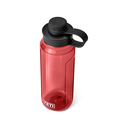 YETI Yonder 1L/34 oz Water Bottle with Yonder Tether Cap, Rescue Red