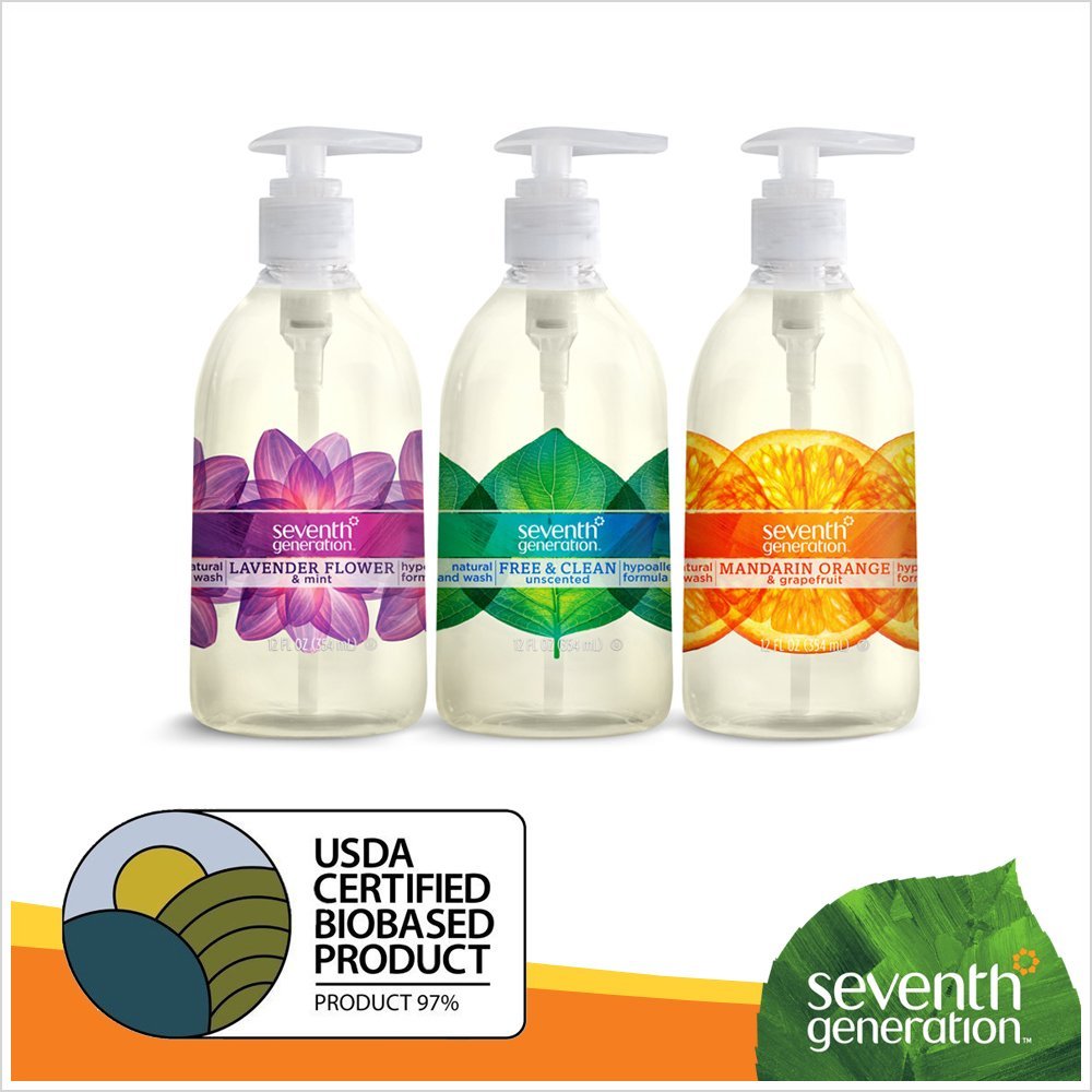 Seventh Generation Hand Wash, Lavender, 12 Ounce