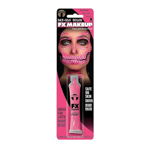 Day-Glo Colors FX Makeup Face and Body Paint - Water Based, Quick Drying, Smudge Proof, Long Lasting, Non-Toxic, Neon Colors for Cosplay, Halloween
