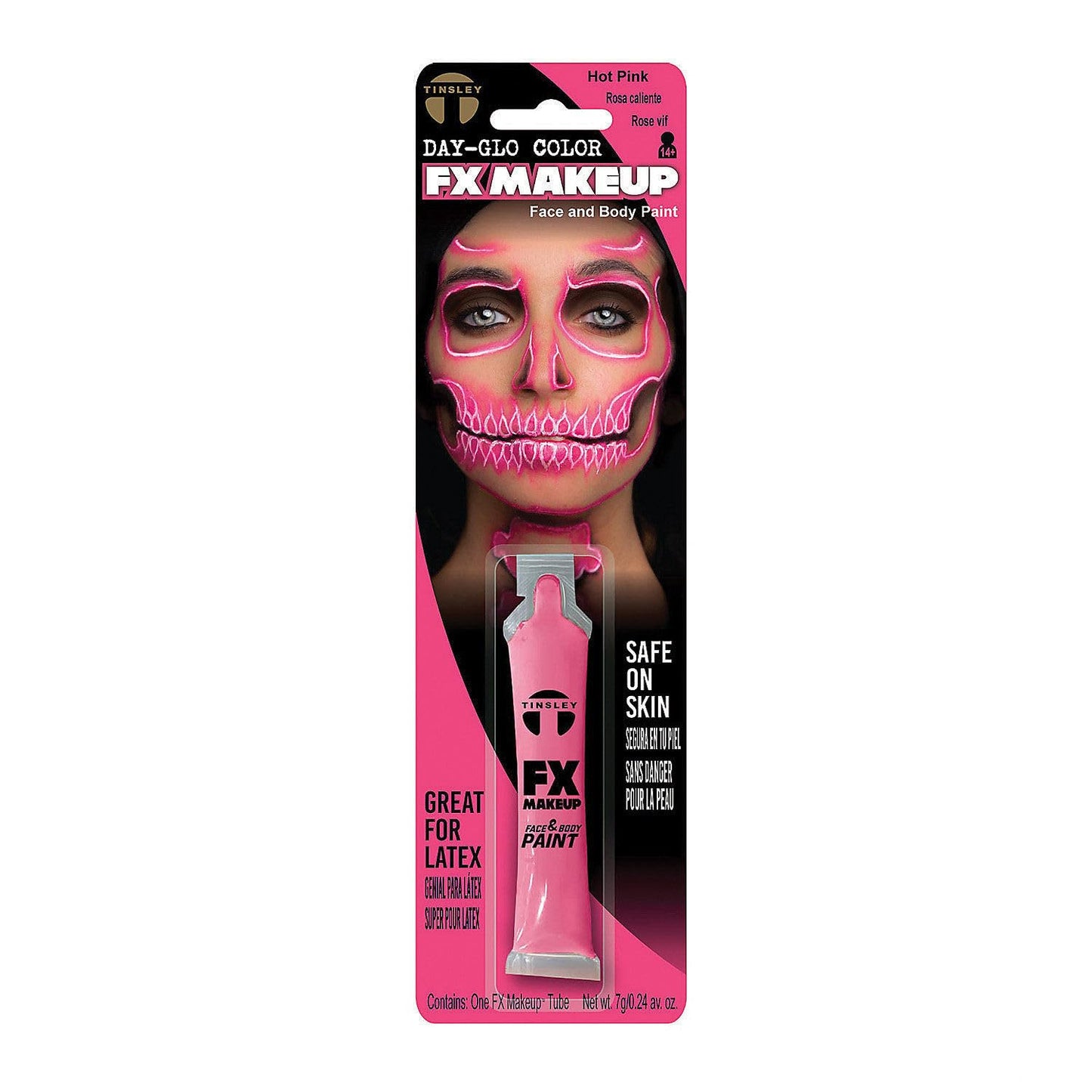 Day-Glo Colors FX Makeup Face and Body Paint - Water Based, Quick Drying, Smudge Proof, Long Lasting, Non-Toxic, Neon Colors for Cosplay, Halloween