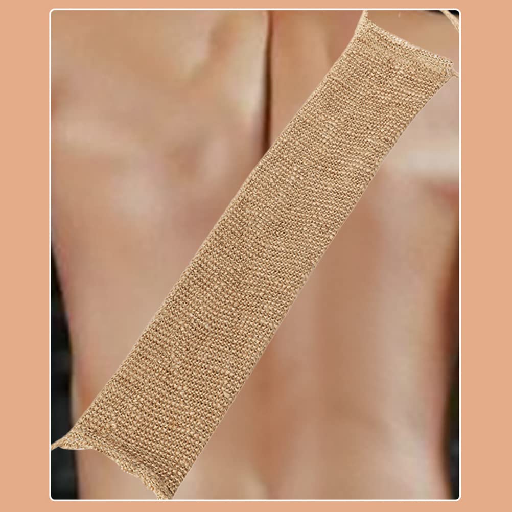 2pcs Exfoliating Body Scrubber Hemp Back Scrubber Exfoliator Loofah Shower Bath Wash Deep Cleaning Glove and Strap Dead Skin Removal for Men Women Beauty and Personal Care Mrisata
