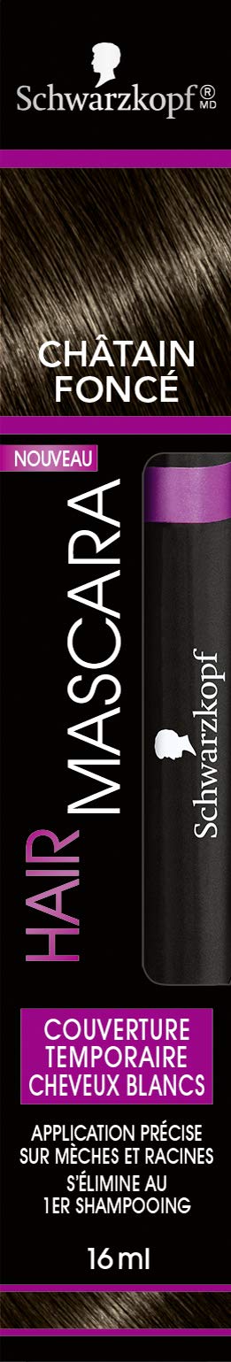 Schwarzkopf Hair Mascara, Dark Brown, 0.54 ounce