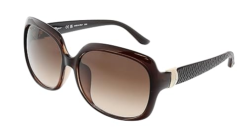 Salvatore Ferragamo Brown Gradient Rectangular Ladies Sunglasses SF739SA 210 59