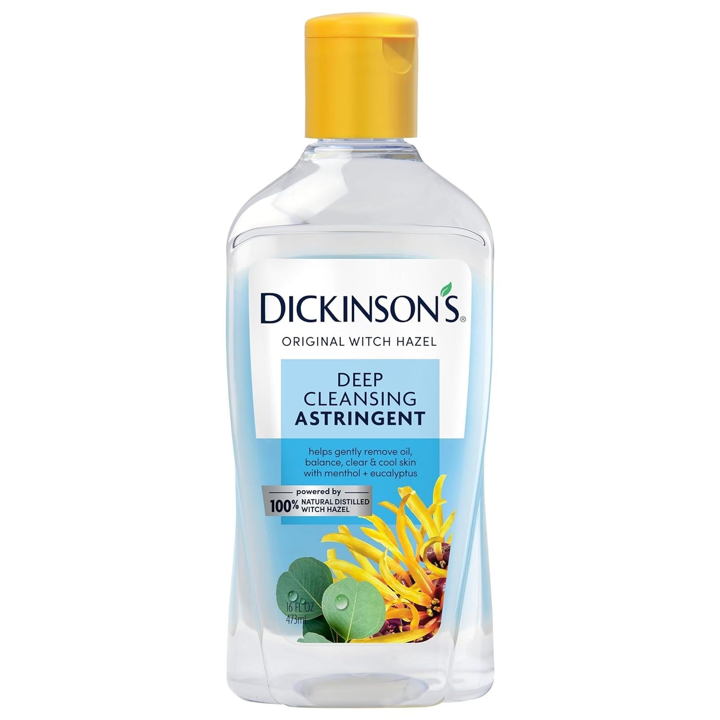 Dickinson's Original Witch Hazel Deep Cleansing Astringent | 100% Natural Distilled Witch Hazel | Clears Pores | Removes Impurities, Makeup, Excess