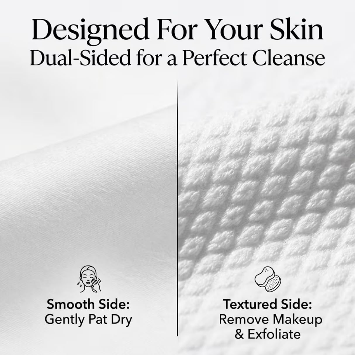 ForPro Travel Size Disposable Face Towels, 8"x8" Compact Dry Wipes, Ultra Soft Lint-Free Viscose Makeup Remover Pads for Sensitive Skin