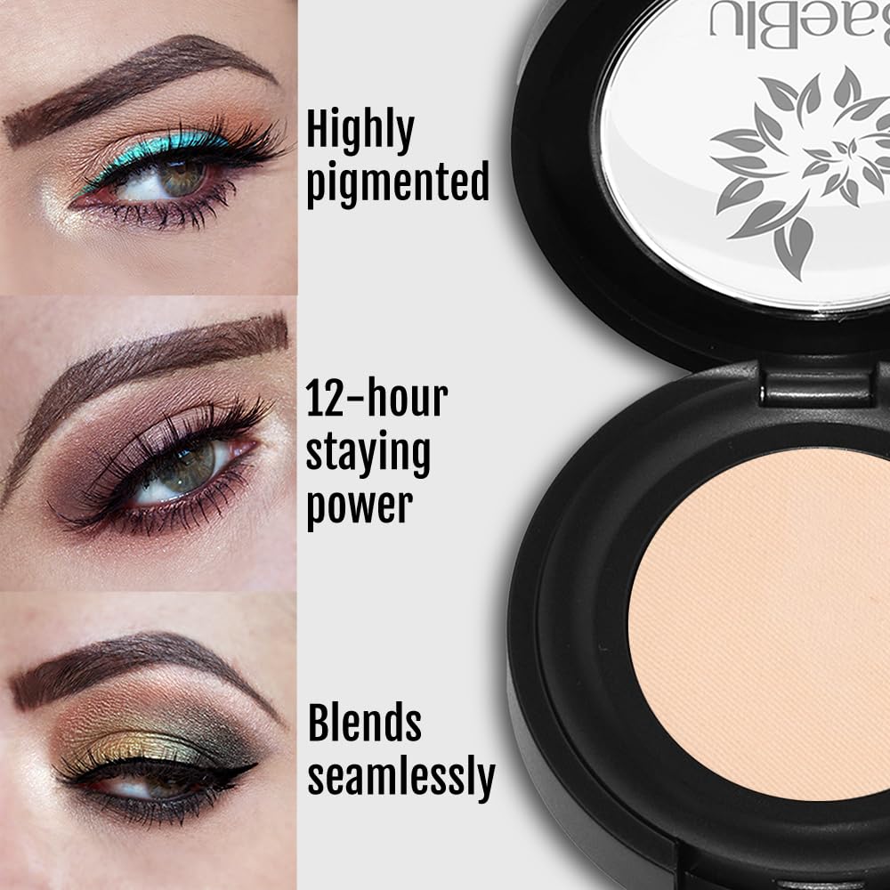 BaeBlu Hypoallergenic Eyeshadow Organic 100% Natural Finely Pressed Velvety Smooth Powder, Made in USA, Cosmere