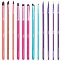 MODA Bold Artistry Makeup Brush 12pc Kit - Vegan and Cruelty-Free Synthetic Brushes
