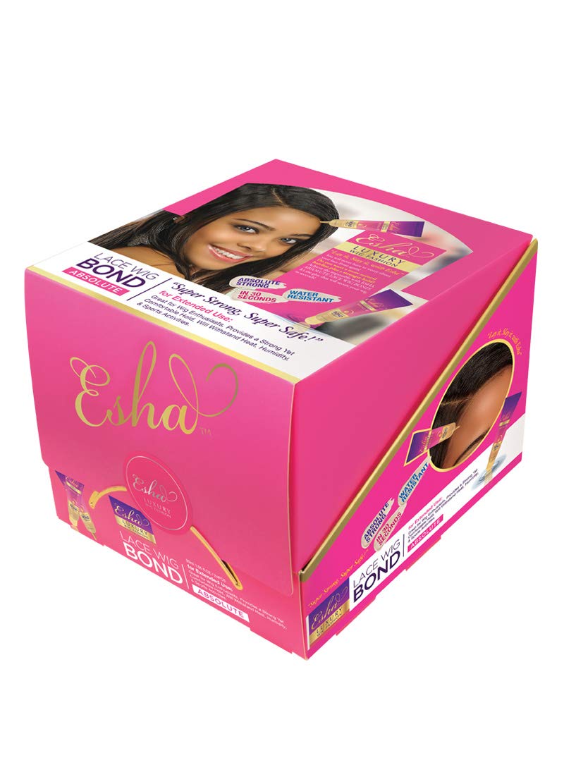 Esha Absolute Lace Wig Bond - Invisible Wig Bonding Glue: Water and Oil-Resistant, Non-Toxic Formula for a Gentle, Secure Hold