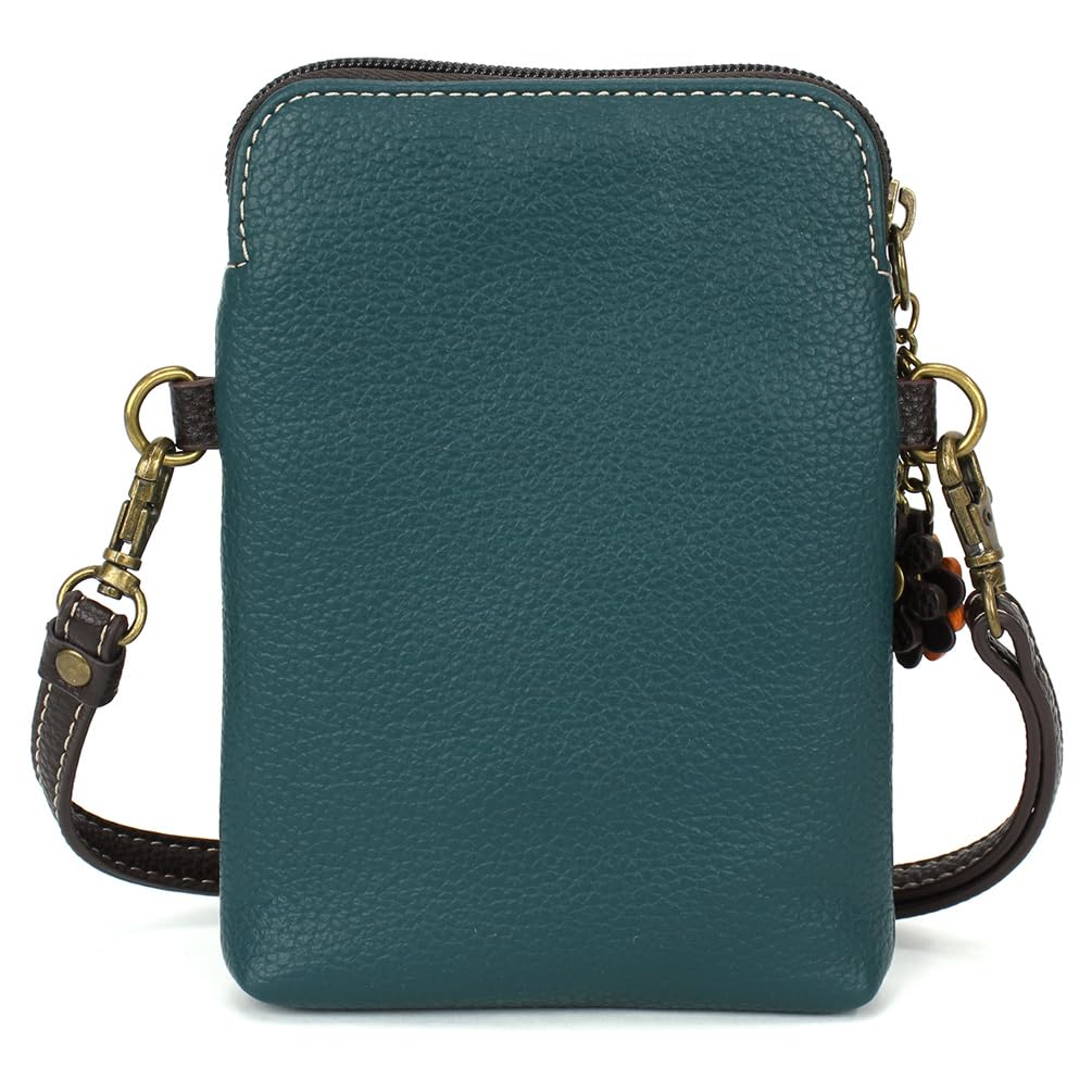 CHALA Garden Animal Collection Cell Phone Crossbody Purse-Women PU Leather/Canvas Multicolor Handbag with Adjustable Strap - Blue Butterfly…
