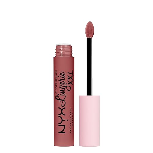 NYX PROFESSIONAL MAKEUP Lip Lingerie XXL Matte Liquid Lipstick - Strip'd Down (Coral Beige)