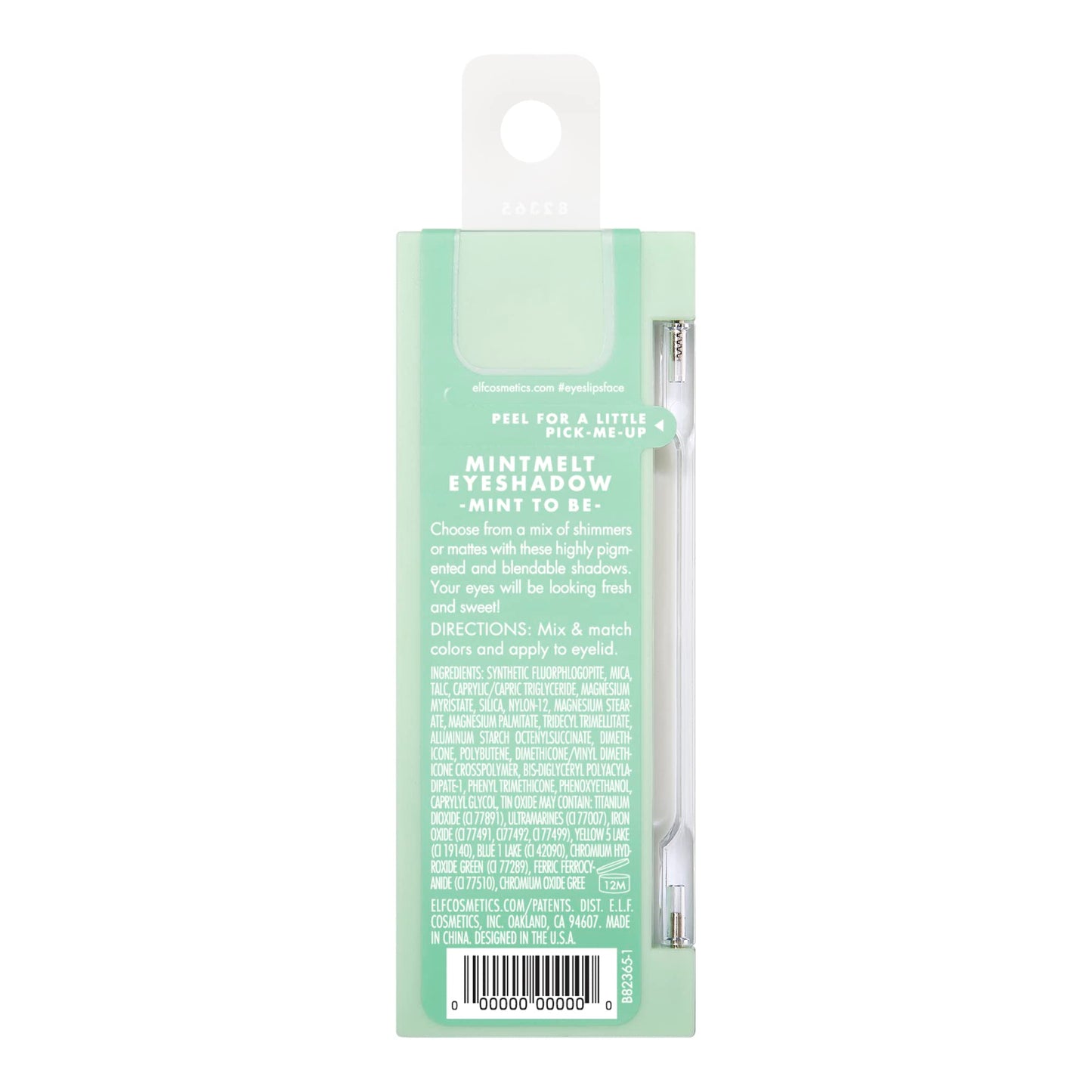 e.l.f. Mini Melt Eyeshadow, Pigment-packed, Eyeshadow Quad Featuring A Mix of Matte & Shimmer Shades, On-The-Go Size, Vegan & Cruelty-Free, Mint To Be