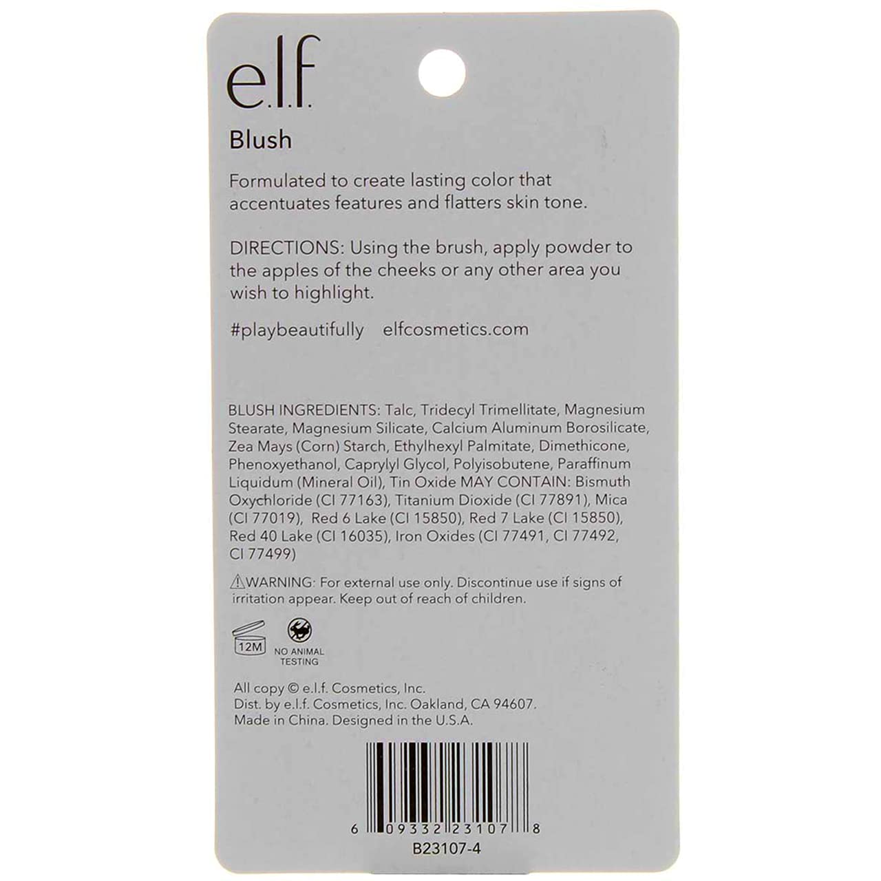 e.l.f. Blush with Brush, Blushing, 0.21 Ounce