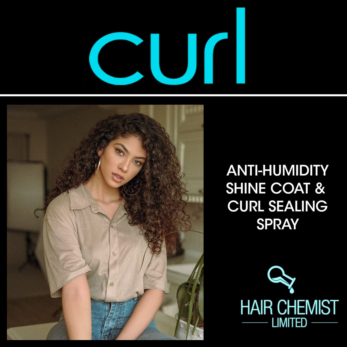 Hair Chemist CURL Anti Humidity Shine Coat & Curl Sealing Spray 3 oz.