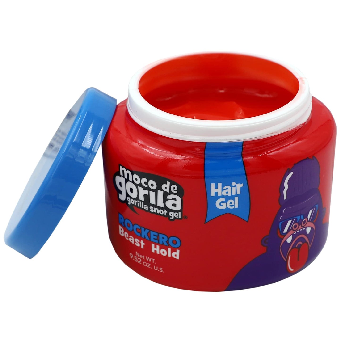 Moco de Gorila Rockero Hair Styling Gel, Long-Lasting Effect, Reactivate with Water, High Fixation, 9.52 Oz Jars (Pack of 3)