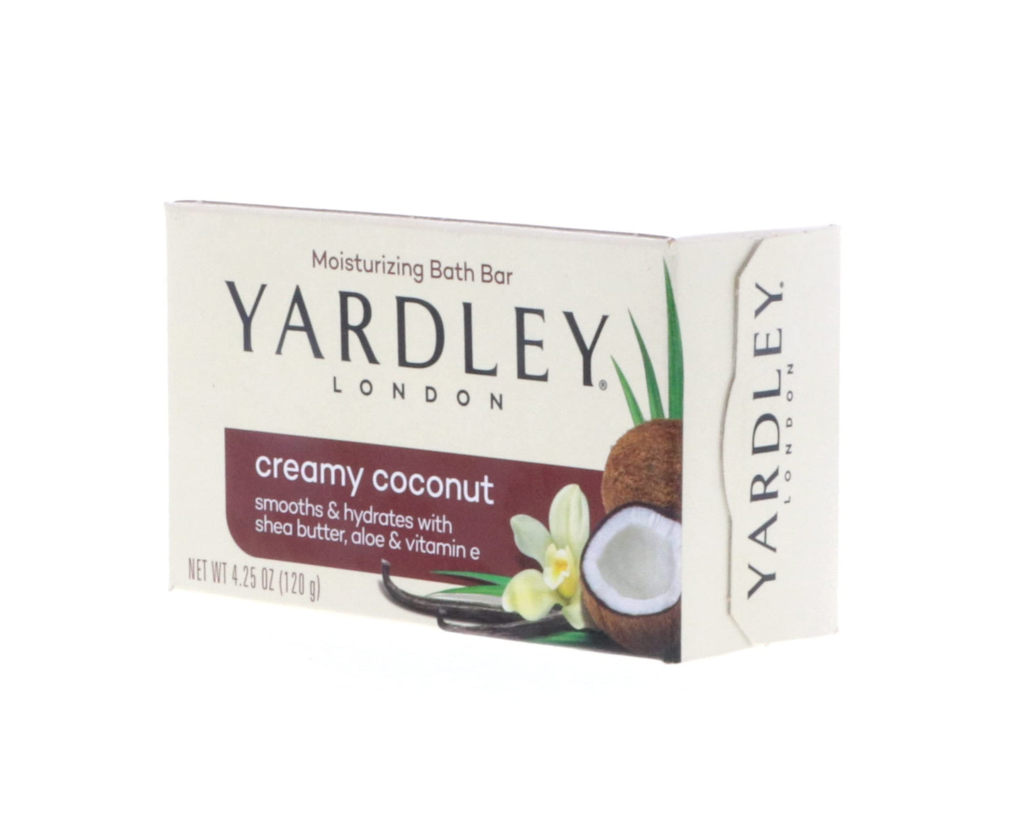 Yardley Creamy Coconut Bath Bar, 4.25 oz Pack of 8