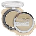 Bellapierre Pressed Banana Setting Powder - Compact Color-Correcting Banana Powder, Matte Translucent Finish, Under-Eye Brightening Baking Powder