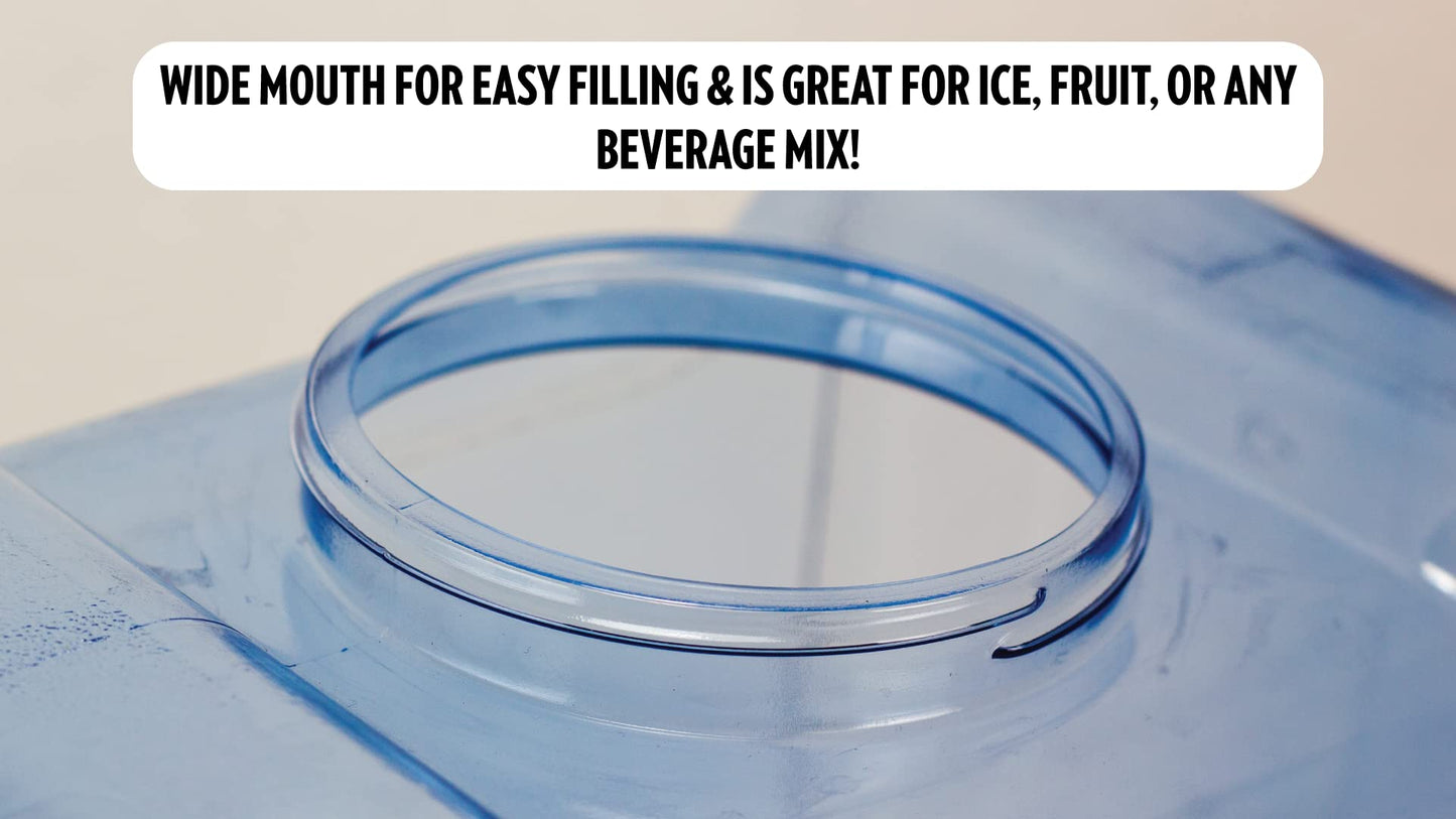 New Wave Enviro Products BPA Free Tritan Bottle, 2 Gallon Refrigerator with BPA Free Spigot and Integrated Handle, Refrigerator Dispenser Bottle