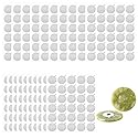 900 PCS 1 Inch Disposable Eyelash Glue Holder Pallet Stickers Pads Waterproof Glue Aluminum Foil Stickers with 2 PCS Eyelash Extension Jade Stone