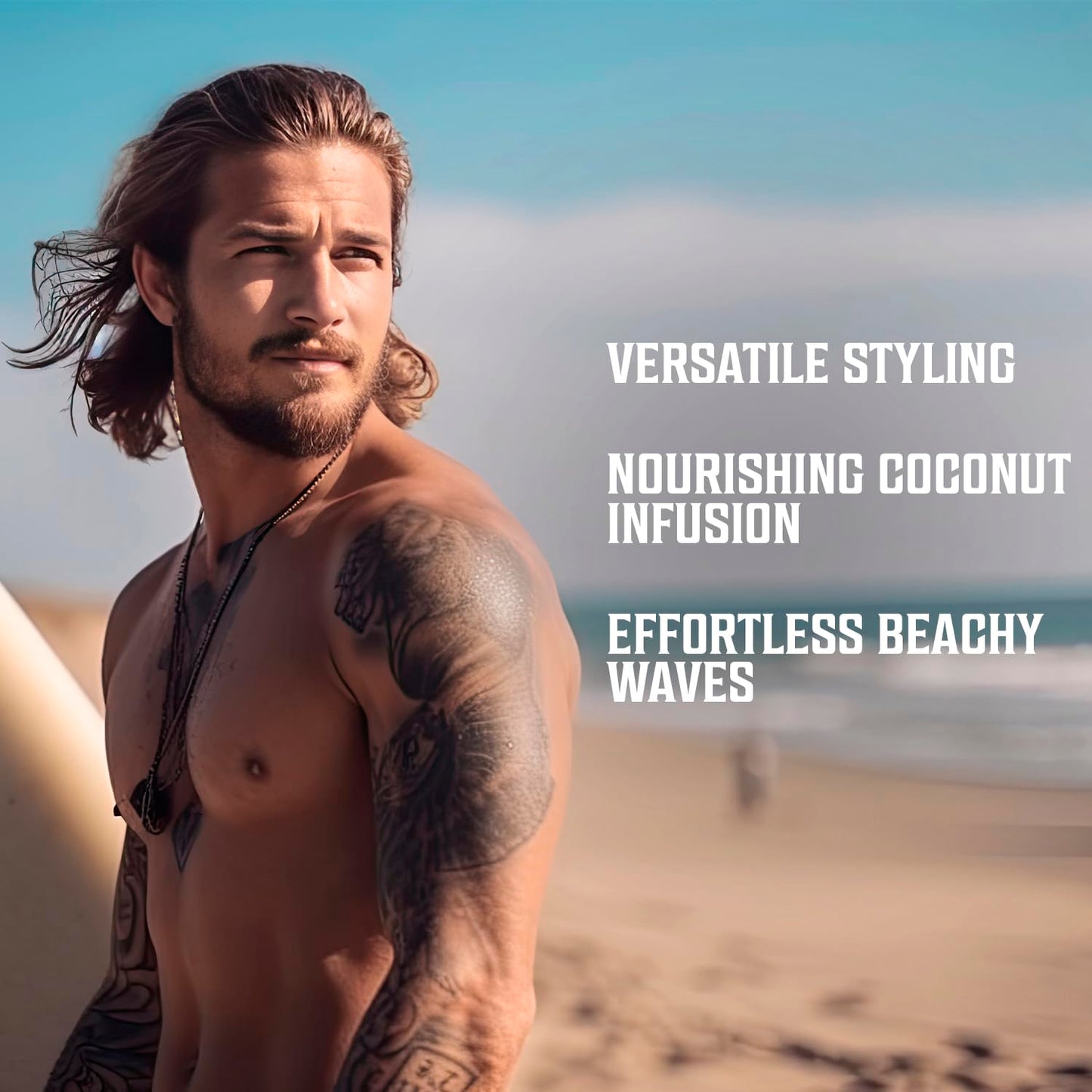 Viking Revolution Men's Texturizing Sea Salt Spray for Men - Lifts and Texturized Hair - Instant Thickness, Volume, Texture and Light Hold (6oz) Beauty and Personal Care Viking Revolution