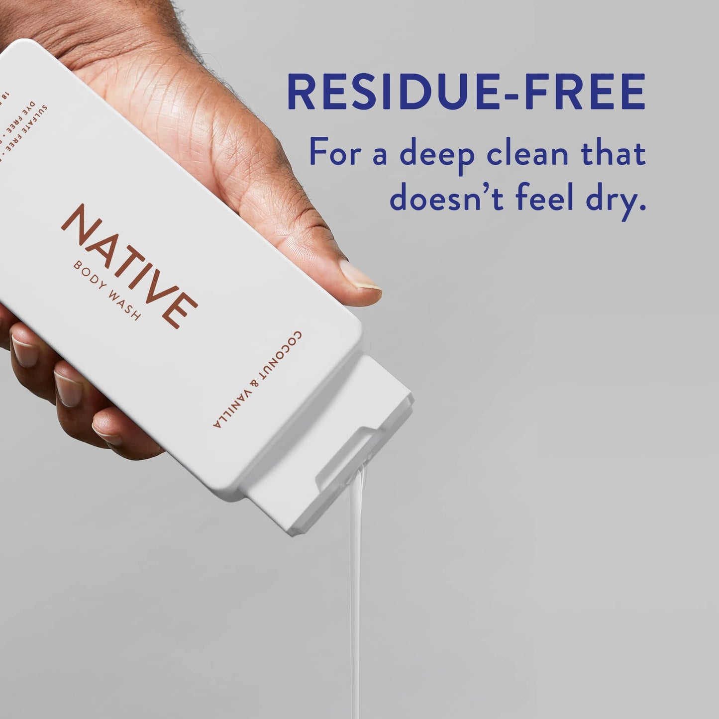Native Body Wash Natural Body Wash for Women, Men | Sulfate Free, Paraben Free, Dye Free, with Naturally Derived Clean Ingredients Leaving Skin Soft