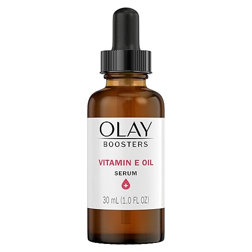 Olay Vitamin E Oil Serum, Nourishing Hydration Booster, Fragrance-Free, 1.0 Oz