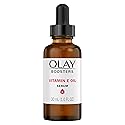 Olay Vitamin E Oil Serum, Nourishing Hydration Booster, Fragrance-Free, 1.0 Oz