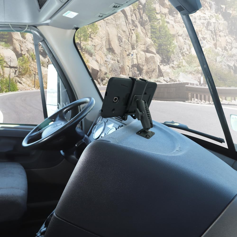 ARKON Mounts - Car Phone Holder | Secure Grip | Heavy Duty | Drill Base Car Phone Mount | Spring-loaded holder expands up to 7.25 inches…