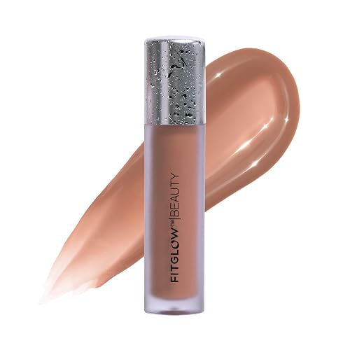 FITGLOW Beauty Lip Colour Serum | Hydrating Lip Gloss | Plumping Anti-Aging Lip Treatment | Natural Shine with Pomegranate Sterols & Collagen |