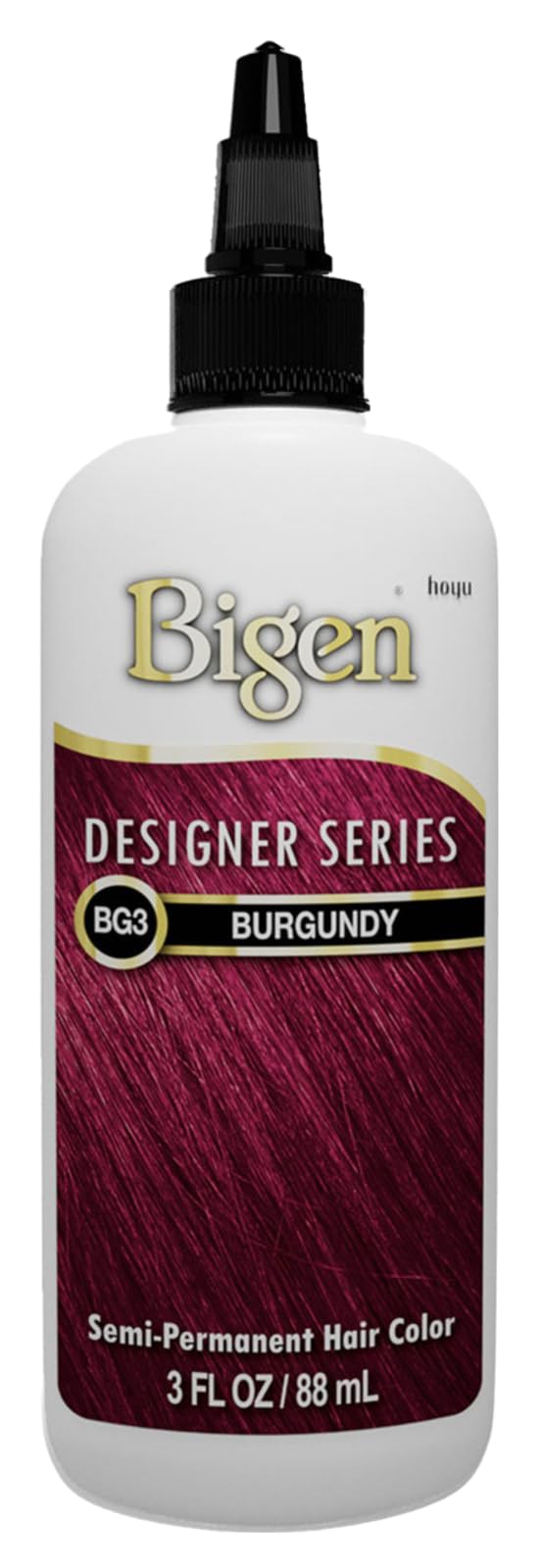 Bigen Semi-Permanent Haircolor #Bg3 Burgundy 3 Ounce (88ml) (6 Pack)